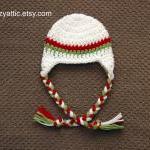 Crochet Christmas Poinsettia Earflap Hat For..