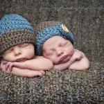 Twin Boys Beanie Hat Photography Prop