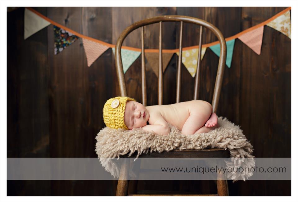 Crochet Basketweave Beanie In Mustard Yellow For Newborn Baby Boy Photography Prop - Newborn Size
